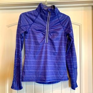 Cold weather 3/4 zip thermal athletic top